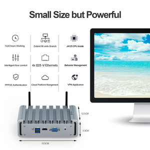 PfsenseファイアウォールミニPC J4125 I225 4 Nics 2.5Gbe RJ45 LAN HD VGA ITX産業用ネットワークサーバー新品未使用 - Product Image 6