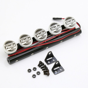 ชุดไฟ LED ติดหลังคา1/10ตีนตะขาบ RC พร้อมเลนส์ Hella-เข้ากันได้กับ tr_ *-X4และ SCX10 - Product Image 5