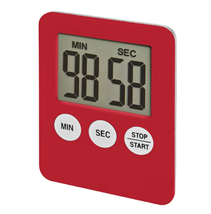 Timer da cucina quadrato Super sottile con schermo digitale LCD a 5 colori per cucinare l'allarme conto alla rovescia con magnete in plastica Temporizador - Product Image 1