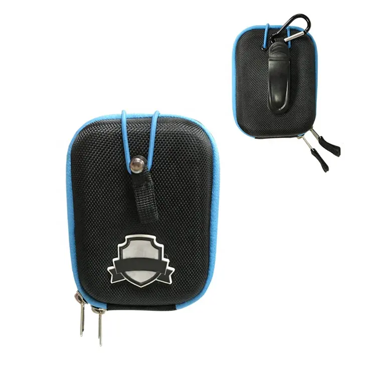 Custom Waterproof Rangefinder Case EVA Hard Cover Zipper Rang Finder Case for Golf Laser Rangefinder with Carabiner Belt Clip