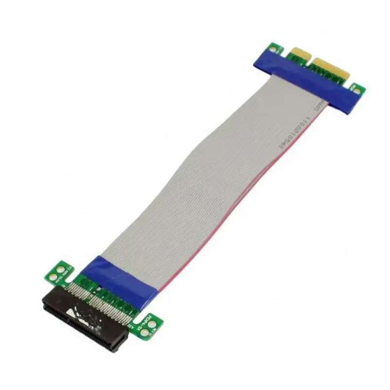 PCI-E4Xライザーカードエクステンダーフレックス延長ケーブルリボンアダプターコンバーター