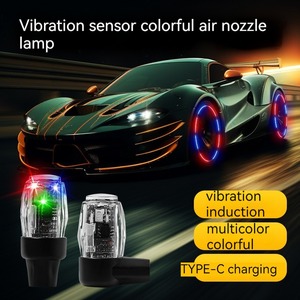 BRAD araba oto tekerlek lastiği lastik işık renkli lamba vana LED ışık titreşim ve optik algılama ile motosiklet araba bisiklet için - Product Image 3