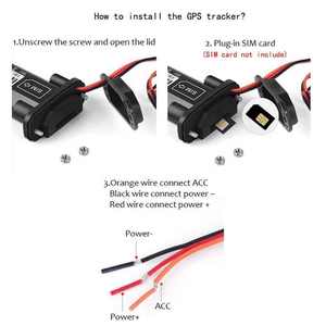 Free Software GPS Tracker Motorcycle Truck Waterproof IP67 Historical Track Playback GPS Tracker <strong>Overspeed</strong> Alarm - Product Image 4