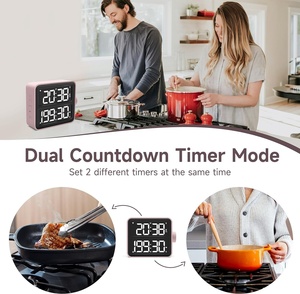 Timer da cucina digitale doppio conto alla rovescia - Product Image 4