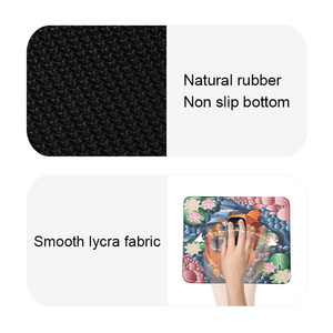 Fábrica Atacado Daisy Borboleta Teal Madeira Praça Mouse Pad Com Anti-Slip Base de Borracha Lavável Teclado Mouse Pad para Escritório