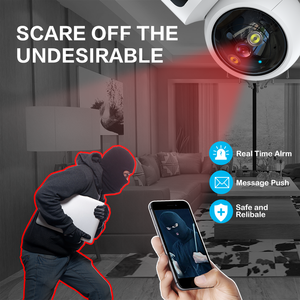 Anspo 3MP akıllı ev wifi kamera çift Lens gözetim monitör iki yönlü ses CCTV kablosuz kamera icam365 yazılım PTZ - Product Image 6