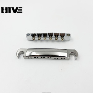 12弦LP电吉他-分开的上下调谐钉桥弦张紧器和弦托组-银色 - Product Image 4