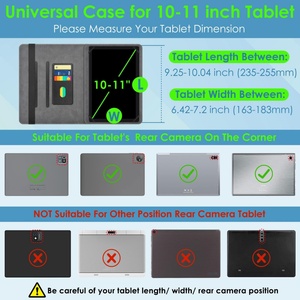 Funda de teclado universal para tableta 9,7-10,5 con teclado Bluetooth inalámbrico extraíble Laudtec - Product Image 2