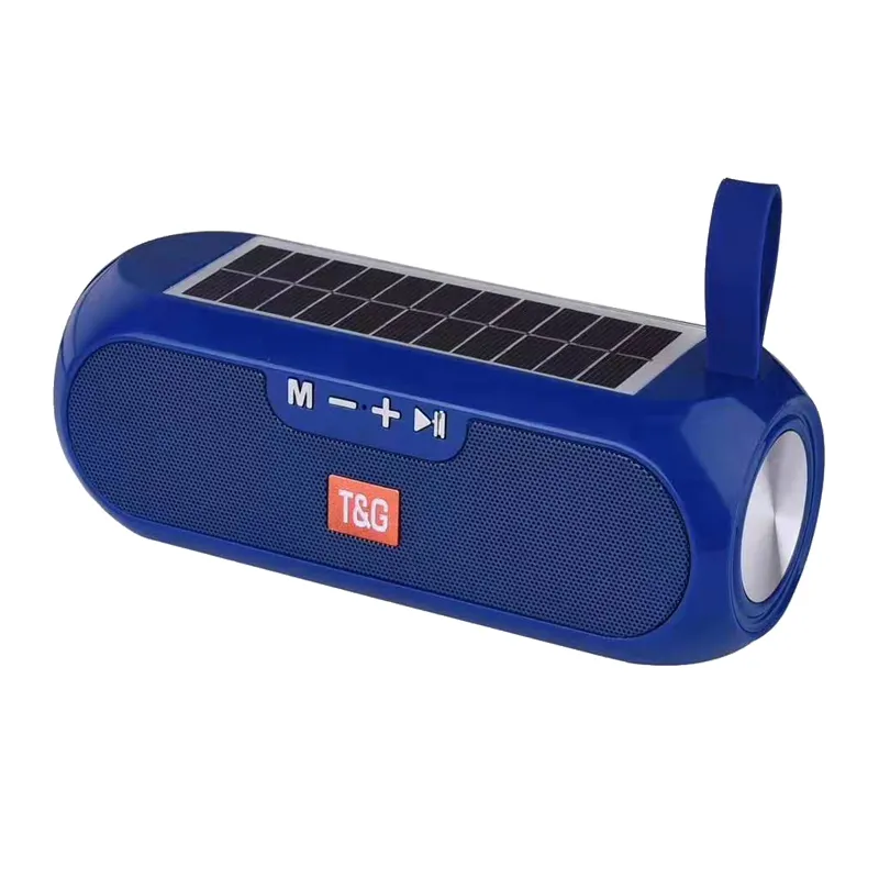 Haut-parleur solaire stéréo sans fil, enceinte multifonctionnelle, carte TF AUX USB, pour jeu à vendre, nouvel arrivage