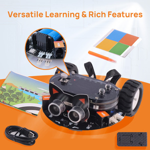 Drahtlose BT WiFi Steam Diy Scratch 3.0 Python-Codierung Ai Smart Esp32-Programm Stem Education Robotic Car Kit für Schulkinder