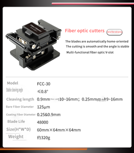 VINTOOL vendita calda FTTH Kit di strumenti in fibra con mannaia e misuratore di potenza ottica e guasto visivo WiFi 4G 3G reti CFS-3 cavo di rilascio - Product Image 5