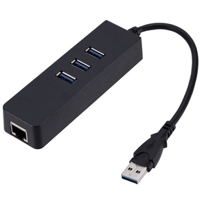 USB 3.0 HUB Gigabit-Netzwerk karte Externe kabel gebundene USB-zu-RJ45-Netzwerkkarte mit 3-Port-HUB-Hub - Product Image 1