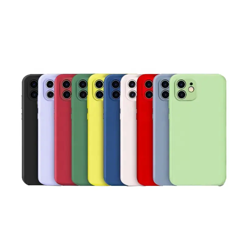 Casing Ponsel Silikon Kualitas Terbaik Casing Telepon Genggam Silikon untuk Casing Iphone dengan Logo Oem