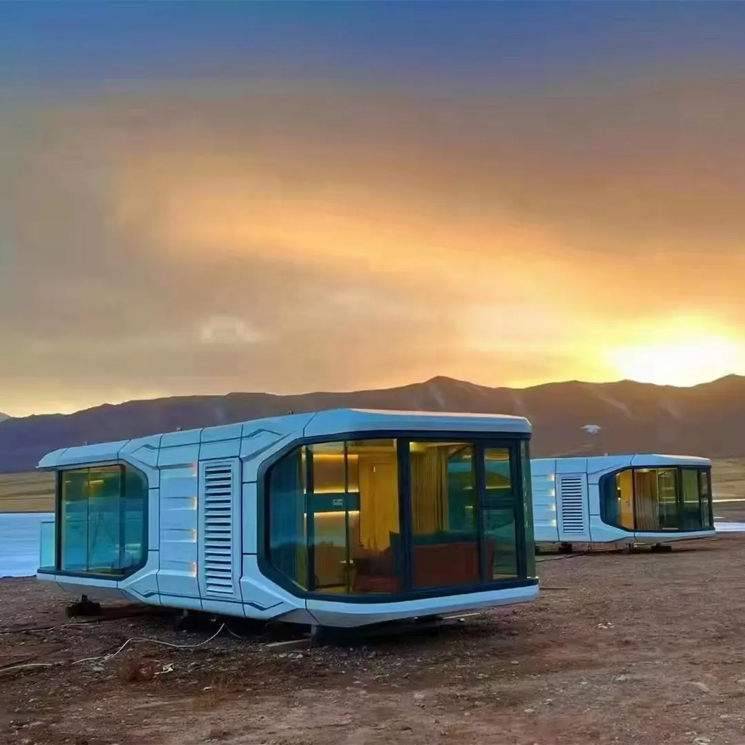 Zhentai एल्यूमीनियम मिश्र धातु खोल रिसॉर्ट शैली पूर्वनिर्मित घर मोबाइल Prefab घर