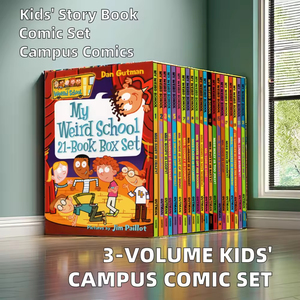 USSE My <strong>Weird</strong> School 21-book Box Set English Reading Books for Kids Perfect Binding Digital Printing Art Paper 5 Chapter Books