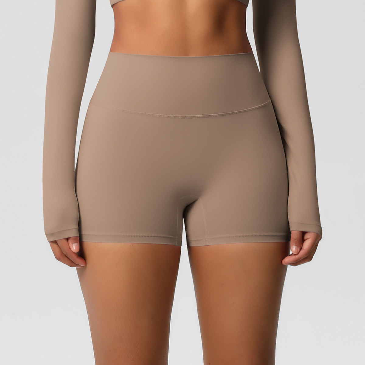 7101 pantaloncini-marrone moka
