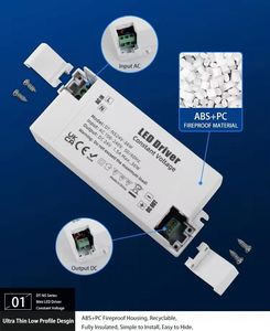 12V 24V Ultra Thin <strong>input</strong> 100v Constant Voltage IP20 <strong>LED</strong> Power Supply <strong>Driver</strong> for Indoor <strong>LED</strong> Strip Lighting - Product Image 4