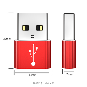 OEM ODM工厂USB A到USB C适配器USB公到C型母充电器转换器OTG适配器 - Product Image 4