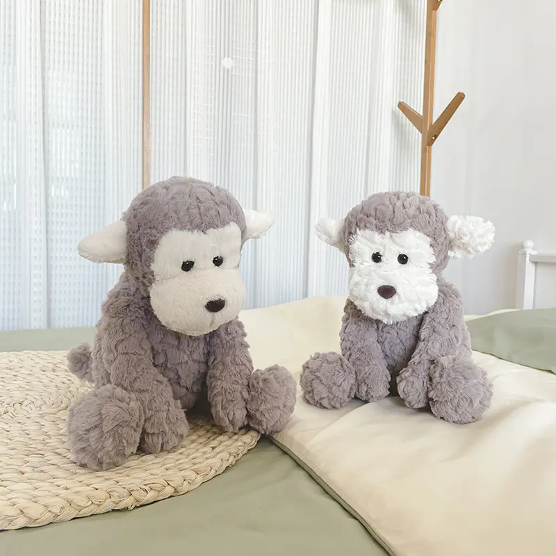 UTOYS manufacturer Plush doll monkey Stuffed toy doll cute elephant pacify toy doll pillow gift little sitting monkey