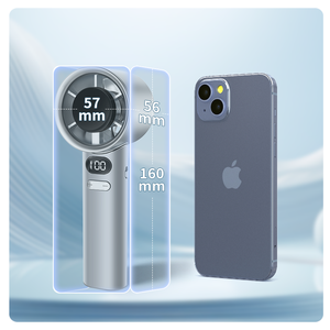 Xách tay Type-C sạc Mini Tốc độ cao 120 tốc độ biến Quạt làm mát 1200/1800mAh pin cho văn phòng điện tử tiêu dùng CE RoHs FCC - Product Image 2