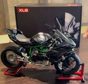 Stokta 1:6 ölçekli H2 büyük simülasyon elektrikli sprey koleksiyonu alaşım oyuncak Motor Diecast motosiklet modeli ile duman - Product Image 1