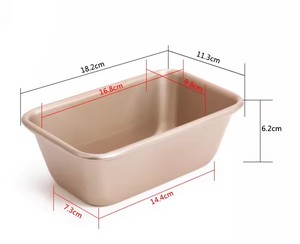 CHEFMADE Oven 9064 mutfak Bakeware 1LB yapışmaz karbon çelik dikdörtgen ekmek kalıp fırın pişirme için küçük Loaf Pan - Product Image 4