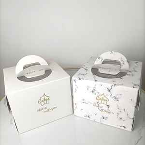 Hộp bánh giấy tùy chỉnh có tay cầm, hộp mang gấp với hộp bánh cửa sổ thú cưng cho bánh - Product Image 5