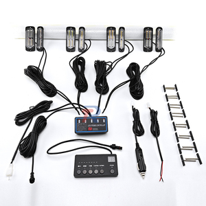 ชุดไฟขับ LED 8ดวงสำหรับรถบรรทุก SUV กระจังหน้ากันชน2-in-1 W 12ดวง + 24 LED x 4ชิ้น