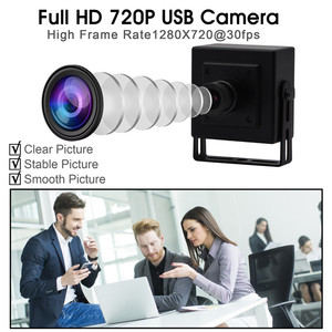 720p 1280*720 30fps mini webcam ücretsiz sürücü usb optik belge kamerası linux sistemi için ELP-USB100W05MT-BL36 - Product Image 3