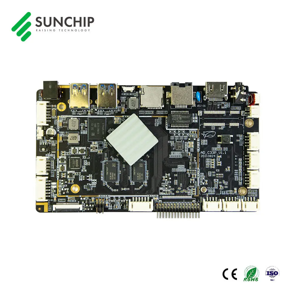 RK3568 Android Board Verkaufs anzeige Digital Signage Face Recognize Machine Embedded PCB Android Mainboard