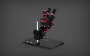 Base de microscopio trinocular YCS 6558S HD con 6, 5X58 Zoom 4K Kit de luz de cámara para teléfonos móviles PCB Reparación de herramientas eléctricas de soldadura - Product Image 6