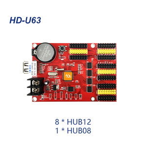 Huidu HD-U60 контроллер USB порта светодиодная карта управления Udisk один двойной цветной контроллер - Product Image 6