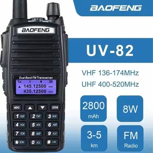 Baofeng UV-82 8W High Power <strong>DMR</strong> Ran Walkie Talkie 10KM Dual PTT UHF &amp; VHF Ham Radios English Digital Mobile Radio Handheld IPX5 - Product Image 6