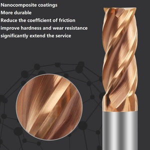 Hrc55 4 חליל 55 ° endmill קרביד מחרטת חותך כרסום באיכות גבוהה עבור cnc מכונת מהירות עיבוד חוט פלדה