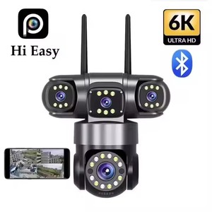 4 Objektiv 4 Bildschirm 8MP WiFi Full HD 4K CCTV Nachtsicht PTZ Netzwerk Zwei-Wege-Audio-Sicherheits alarm-CMOS Multi-Lens Dome-Kamera - Product Image 1