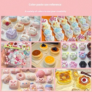 מודל צביעה macaron צעצועים צעצועים צבעוני סיליקון ab צבע להדביק עובש כרשת דבק בקבוקים קטנים 5 גרם
