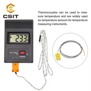 Detector de termopar Digital Industrial, Sensor de pantalla LCD, instrumento de medición de temperatura alimentado por batería, plástico ODM - Product Image 4