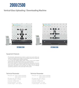 Automatische vertikale Isolierglas-Entlade maschine SPS-und Motor kern komponenten Effiziente Glashub technologie