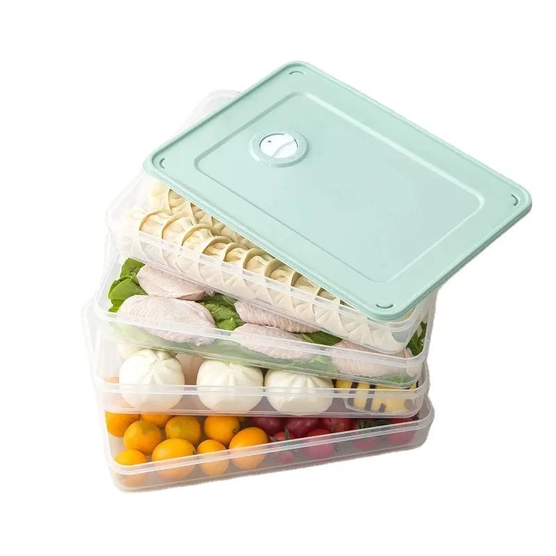 Lebensmittel Aufbewahrung sbox Knödel Kühlschrank Crisper Küche Luftdichte Box Gemüse regal Mikrowelle
