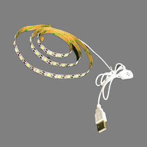 USB güç 5V Led şerit işıklar SMD 5050 0.3/0.5/1/2/3/4/5 metre dokunmatik dimmer anahtarı ile gösterge ışığı - Product Image 3
