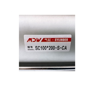High Quality Standard <strong>SU</strong> Series <strong>Pneumatic</strong> <strong>Cylinders</strong> Mandiwi SU100*200-S-CA for Industrial Use Air <strong>Cylinders</strong>