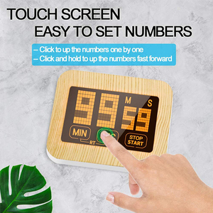 J & R più votato quotidianamente utilizzando lo schermo retroilluminato Smart Touch studio digitale Timer da cucina con supporto pieghevole posteriore magnetico - Product Image 6
