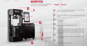 Compression <strong>Testing</strong> Machine Computerized Hydraulic test Bench Pressure <strong>Testing</strong> Machine - Product Image 5