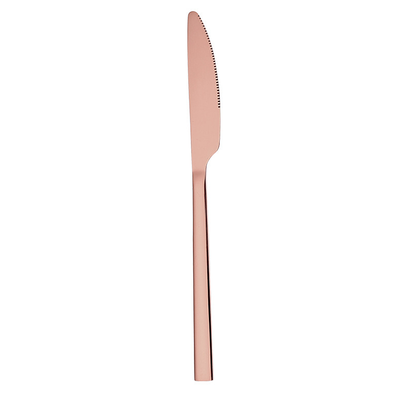 Manico Quadrato Oro Rosa - Coltello Principale