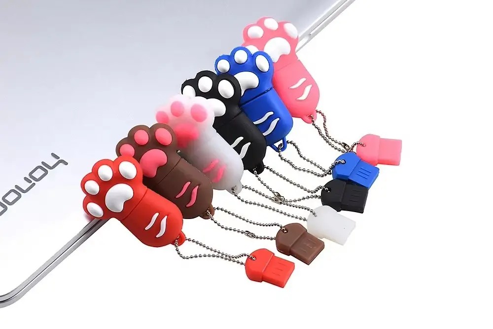 厂家热卖可爱猫爪形闪存盘创意礼品USB 2.0 8gb 16gb 32gb 64gb 128gb - Product Image 2
