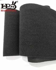 Happitoo Soft <strong>Loop</strong> Fabric Nylon High Quality Black <strong>Hook</strong> and <strong>Loop</strong> Tape <strong>Elastic</strong> Belt <strong>Elastic</strong> <strong>Strap</strong> 100% Nylon - Product Image 2