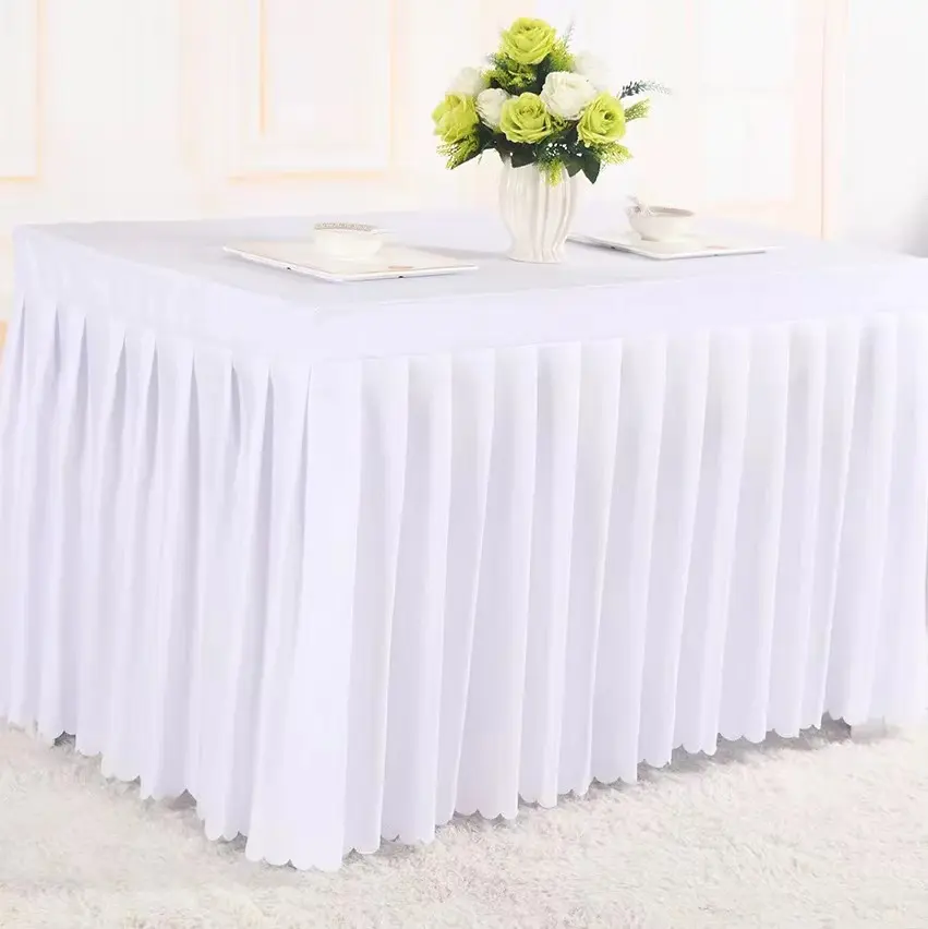 Mantel cuadrado rectangular para mesa, mantel para fiesta de boda, blanco, marfil y negro, 100% poliéster