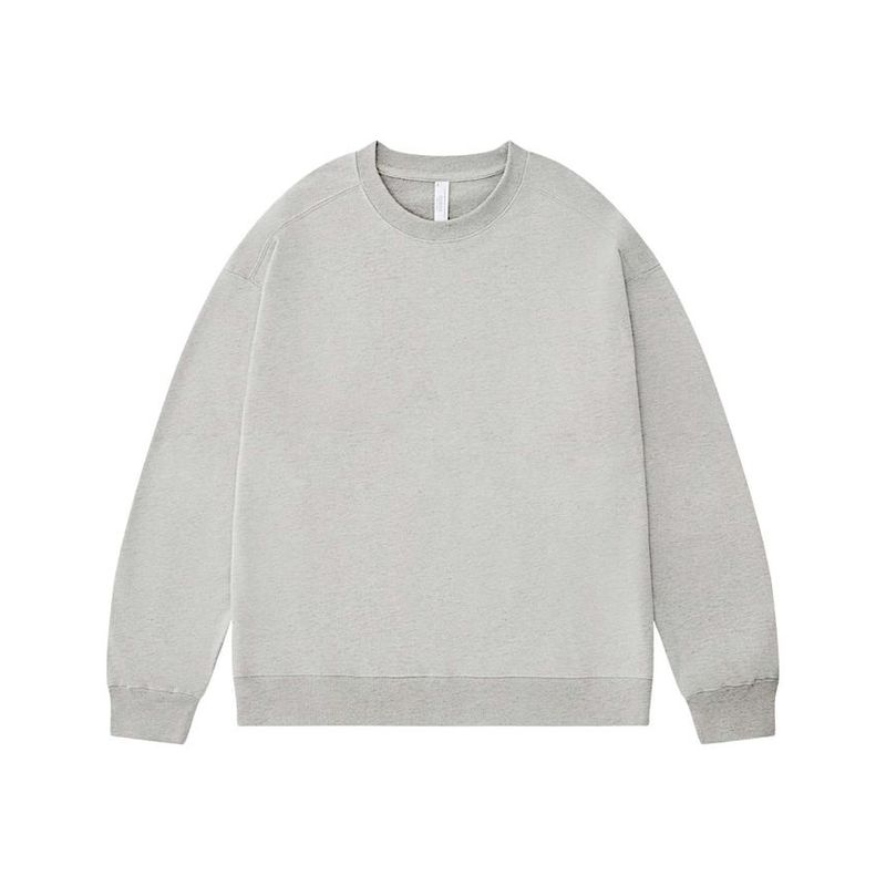 Sweat à capuche zippé gris chiné