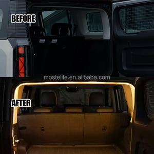 แถบไฟ LED ท้ายรถสีเหลืองสร้างบรรยากาศแถบยืดหยุ่นสำหรับ Chery icar 03 - Product Image 3