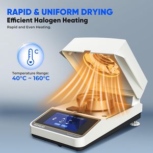 Halogen Moisture Analyzer 110g-10mg-5mg-1mg High-Precision Halogen Moisture Balance Moisture <strong>Determination</strong> for Food Plants - Product Image 5